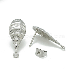 Non-Tarnish 304 Stainless Steel Stud Earring Findings&nbsp;X-STAS-Q225-09A