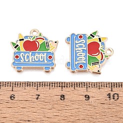 Back to School Alloy Enamel Pendants&nbsp;ENAM-Q004-01KCG-26