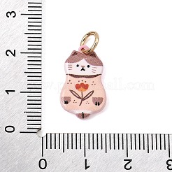 Printed Brass Pendants&nbsp;KK-CBAB1CA-19A-G