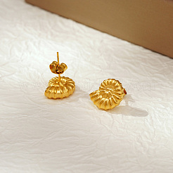 Elegant 304 Stainless Steel Seashell Stud Earrings&nbsp;TI3103