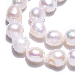 Natural Cultured Freshwater Pearl Beads Strands&nbsp;PEAR-N014-10A