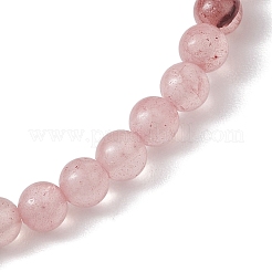 4.5mm Dyed Natural Green Jade Round Beaded Stretch Bracelets for Women&nbsp;BJEW-JB10844-01