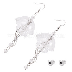 2Pair Brass Jellyfish Dangle Earrings&nbsp;EJEW-TAC00019