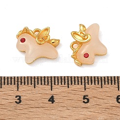 Alloy & Lampwork & Rhinestone Pendants&nbsp;FIND-G111-06MG