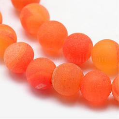 Natural Druzy Geode Agate Bead Strands&nbsp;G-K166-09-10mm-04