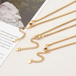 304 Stainless Steel Box Chain Lariat Necklaces Making&nbsp;AJEW-JB00993