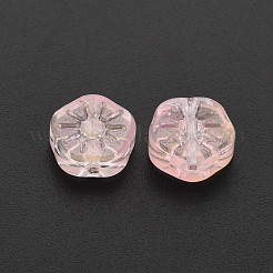 Two Tone Transparent Spray Painted Glass Beads&nbsp;GLAA-T022-23-C03