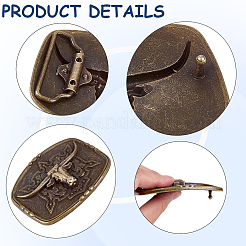 1Pc Alloy Belt Buckles&nbsp;FIND-CL0001-40AB