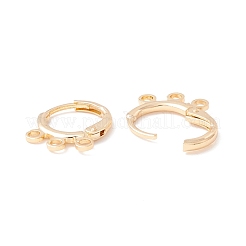 Brass Huggie Hoop Earring Findings&nbsp;KK-A158-02G