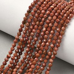 Synthetic Goldstone Beads Strands&nbsp;X-G-C263-A01-3mm