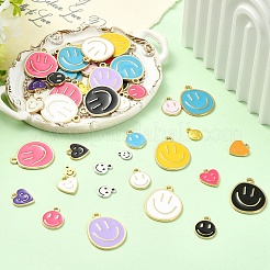 80Pcs 20 Styles Alloy Enamel Charms&nbsp;ENAM-YW0006-69