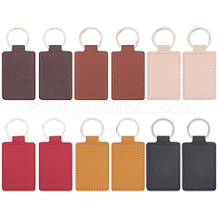 12Pcs 6 Colors PU Keychain&nbsp;KEYC-SC0001-89