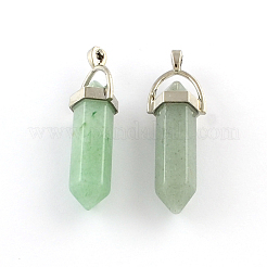 Mixed Stone Pendants with Alloy Findings&nbsp;G-R278-34P