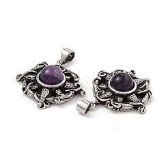 Natural Amethyst Pendants&nbsp;KK-A173-07AS-02