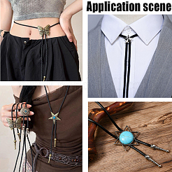 10Pcs Alloy Bolo Tie Slides Clasp Cabochon Settings&nbsp;FIND-CL0002-28