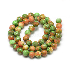 Synthetic Ocean White Jade Beads Strands&nbsp;G-S254-6mm-C02