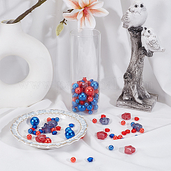 86Pcs 3 Styles Plastic Imitation Pearl Beads&nbsp;OACR-SP0001-75