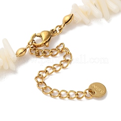 Boho Synthetic Coral Strip Beaded Necklaces&nbsp;NJEW-H047-11G