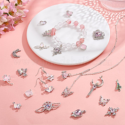 Alloy Resin & Glass Pendants & Connector Charm Findings Kits&nbsp;DIY-PH0034-79