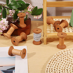 20Pcs Schima Wood Sewing Embroidery Thread Spool&nbsp;ODIS-GL0001-13
