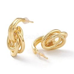 Brass Love Knot Earrings&nbsp;EJEW-A056-15G