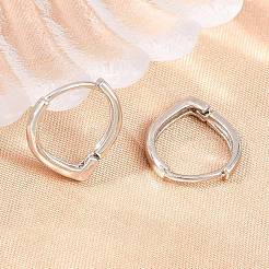 Brass Huggie Hoop Earrings for Unisex&nbsp;EJEW-K249-12P