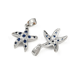 Brass Micro Pave Cubic Zirconia Pendants&nbsp;KK-C093-17A-P02