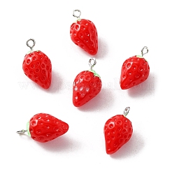 Opaque Resin Pendants&nbsp;RESI-WH0077-10A