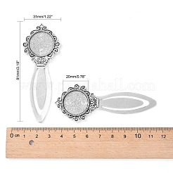 Tibetan Style Bookmark Cabochon Settings&nbsp;X-TIBE-S157-AS-NR