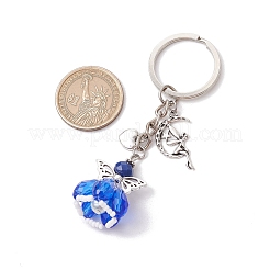 Glass & Tibetan Style Alloy Keychain&nbsp;KEYC-MZ00037-02