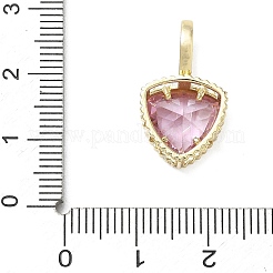 Brass Pave Cubic Zirconia Pendants&nbsp;CU-CBA6980-01G