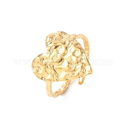 304 Stainless Steel Open Cuff Rings for Women&nbsp;RJEW-K309-06G