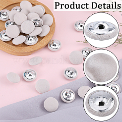 50Pcs 1-Hole Cloth Buttons&nbsp;DIY-GF0008-50A