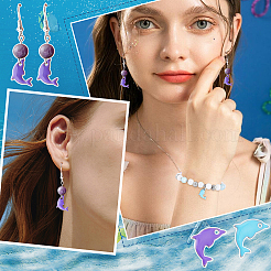24Pcs 6 Colors 201 Stainless Steel Enamel Pendants&nbsp;STAS-UN0030-63