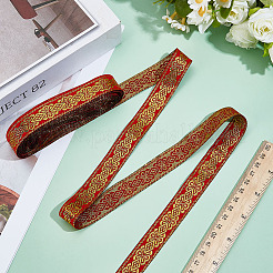 Ethnic Style Embroidery Polyester Ribbons&nbsp;OCOR-WH0109-042A-01