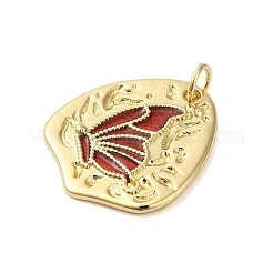 Rack Plating Brass Enamel Pendants&nbsp;KK-S372-04B-04