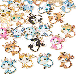 24Pcs Alloy Enamel Pendants&nbsp;ENAM-TA0003-83