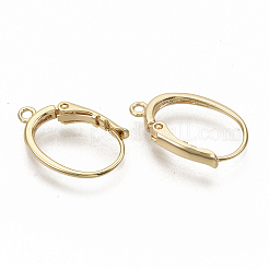 Brass Leverback Earring Findings&nbsp;X-KK-T051-42G-NF