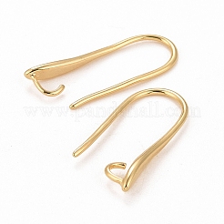 Rack Plating Eco-friendly Brass Earring Hooks&nbsp;X-KK-D075-13G-RS