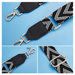 Arrow Pattern Polyester Adjustable Webbing Bag Straps&nbsp;FIND-WH0126-338KCG