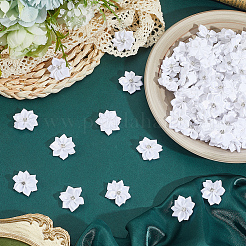 100Pcs Polyester Rhinestone Flower for Ornament Appliques DIY Wedding&nbsp;FIND-SP0004-90