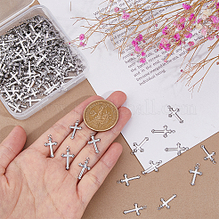200Pcs 304 Stainless Steel Cross Pendants&nbsp;STAS-DC0015-21