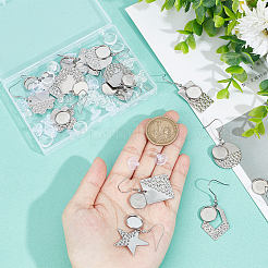 DIY Blank Dome Geometry Earring Making Kit&nbsp;DIY-SC0021-80