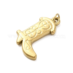 304 Stainless Steel Pendants&nbsp;STAS-U023-02G