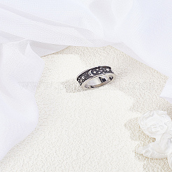 1Pc Stainless Steel Finger Rings for Women Men&nbsp;RJEW-LP0002-35AS