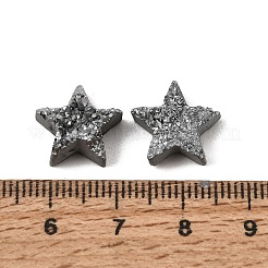 Electroplate Natural Druzy Agate Beads&nbsp;G-E400-02-B02