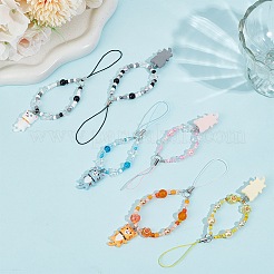 Glass & Resin Mobile Straps&nbsp;HJEW-BC00030