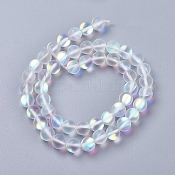 Synthetic Moonstone Beads Strands&nbsp;G-E468-G01-8mm