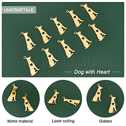 10Pcs 201 Stainless Steel Pendants&nbsp;STAS-UN0030-51