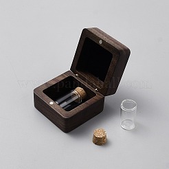 Square Wood Magnetic First Curl Keepsake Boxes&nbsp;CON-WH0107-85